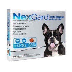 NEXGARD 28.3MG (4.1 A 10KG) 3 TABLETAS